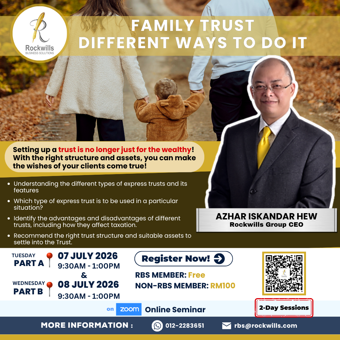 RBS Workshop - Family Trust - Different Ways to Do It 20260707 & 20260708